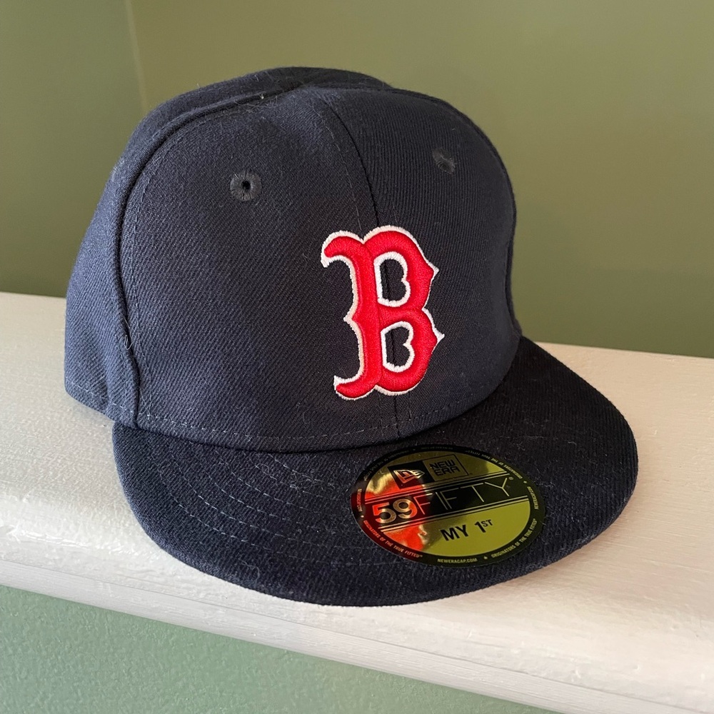 Infant Boston Red Sox My First 59FIFTY Fitted Hat, Navy size 6, like new!